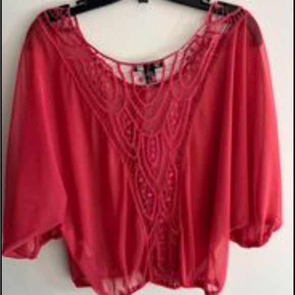 Lace back see thru tops - Picture 2 of 4